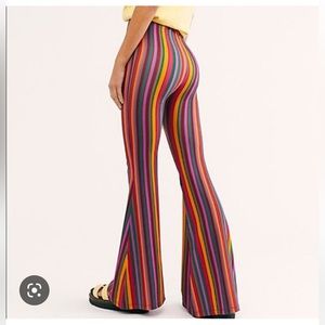 Free People Slim Pull-On Flare Pants